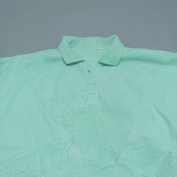 Vintage Unbranded Italian Cottagecore Collar Sweatshirt Jumper Women's XL Green - Picture 3 of 7